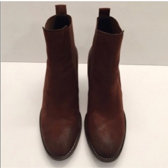 Paul Green Jules Brown Suede Ankle Booties 6.5 ** fits like a 7 US ** - Picture 6 of 9